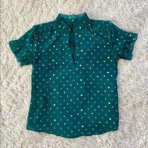 J. Crew Flutter-Sleeve Blouse size Small